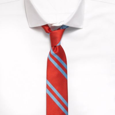 CONTRAST COLOR VINTAGE SLIM TIE $34.50
